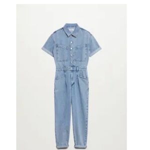 MANGO Denim Jumpsuit